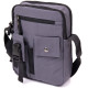 Универсальная текстильная мужская сумка на два отделения Vintage Графитовая