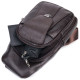 Чоловіча шкіряна сумка через плече для документів та міста Vintage Коричнева