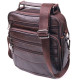 Практичная мужская сумка кожаная Vintage Коричневая