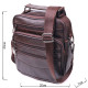 Практичная мужская сумка кожаная Vintage Коричневая