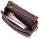 Практичная мужская сумка кожаная Vintage Коричневая