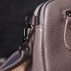 Сумка-клатч в стильном дизайне из натуральной кожи Vintage Серая