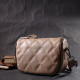 Напівкругла сумка крос-боді для жінок з натуральної шкіри Vintage Бежева