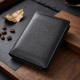 Чоловіче шкіряне портмоне для карток купюр та монет ST Leather Чорне
