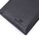 Чоловіче шкіряне портмоне для карток купюр та монет ST Leather Чорне