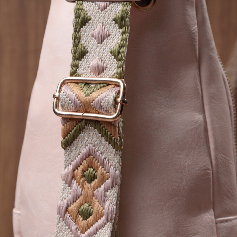 Женская слинг сумка через плечо из экокожи Vintage Розовый