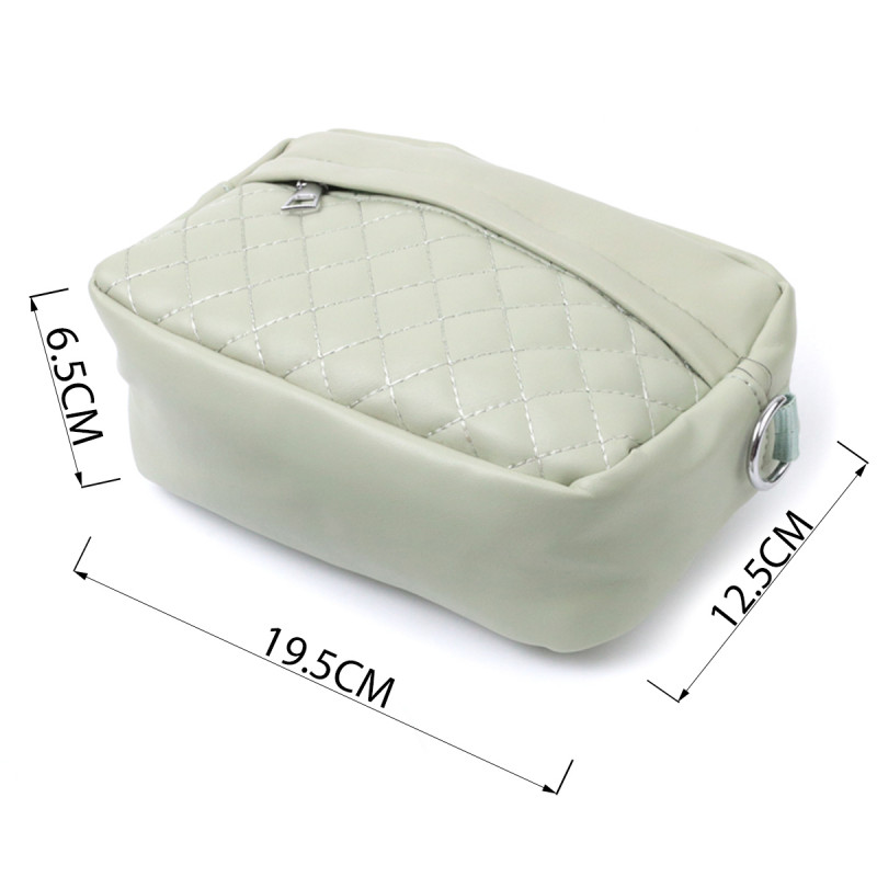 Стильная женская сумка кросс-боди с монетницей из экокожи Vintage Фисташковый