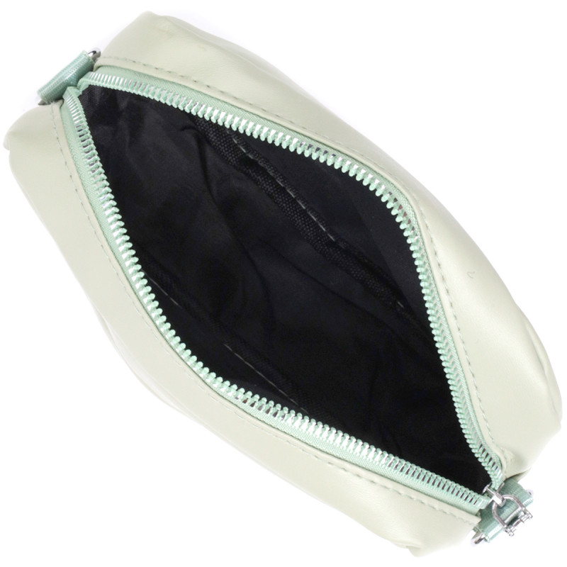 Стильная женская сумка кросс-боди с монетницей из экокожи Vintage Фисташковый