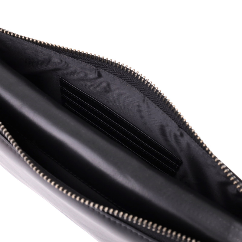 Чоловічий шкіряний клатч для карток купюр та документів Vintage Чорний