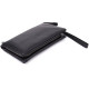 Чоловічий шкіряний клатч для карток купюр та документів Vintage Чорний