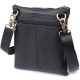 Повседневная мужская сумка из натуральной кожи Vintage Черный