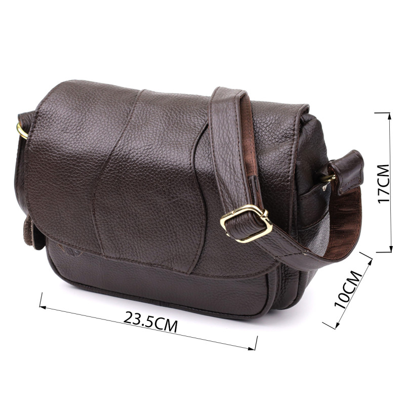 Сумка из натуральной кожи для женщин Vintage Коричневый