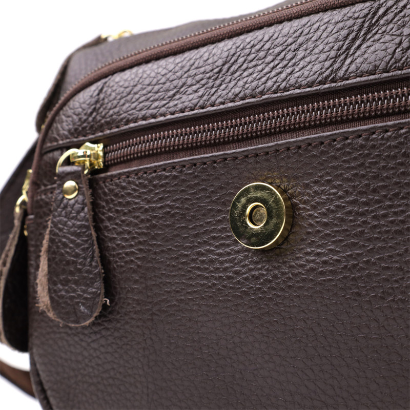 Сумка из натуральной кожи для женщин Vintage Коричневый