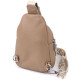 Слинг сумка из натуральной кожи для женщин Vintage Бежевый