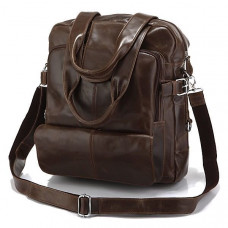 Сумка рюкзак кожаная