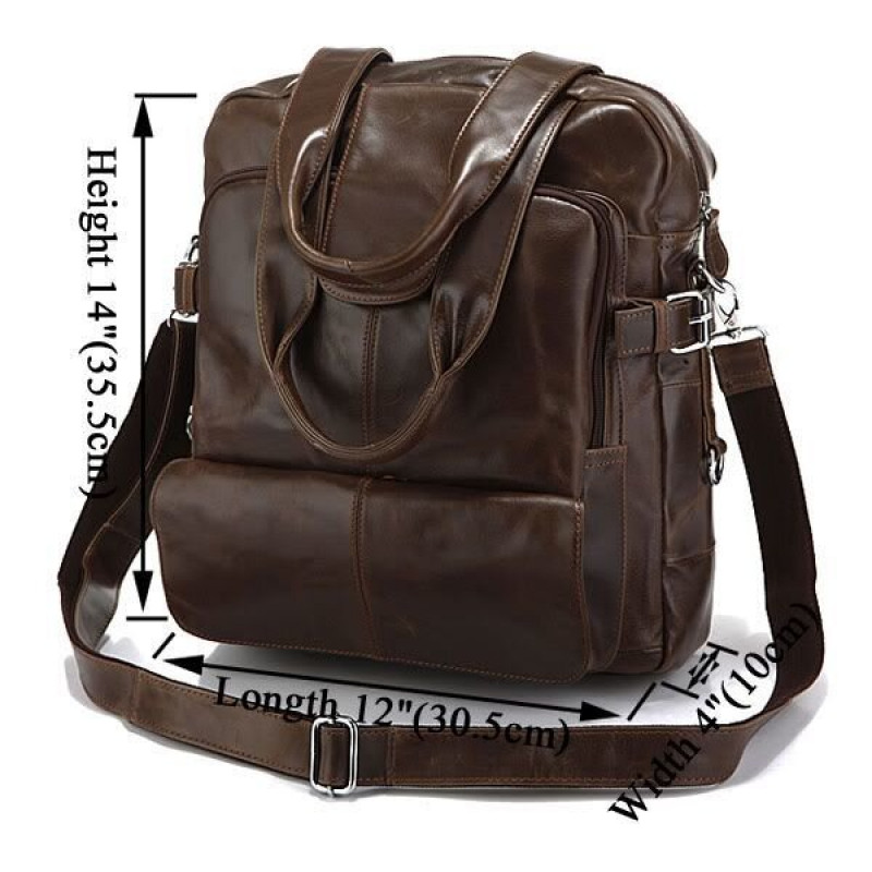 Сумка рюкзак кожаная