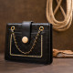 Сумка из кожзаменителя с тиснением Vintage sale_ Черная