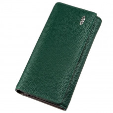 Гаманець жіночий з зернистою екокожі KIVI Зелений