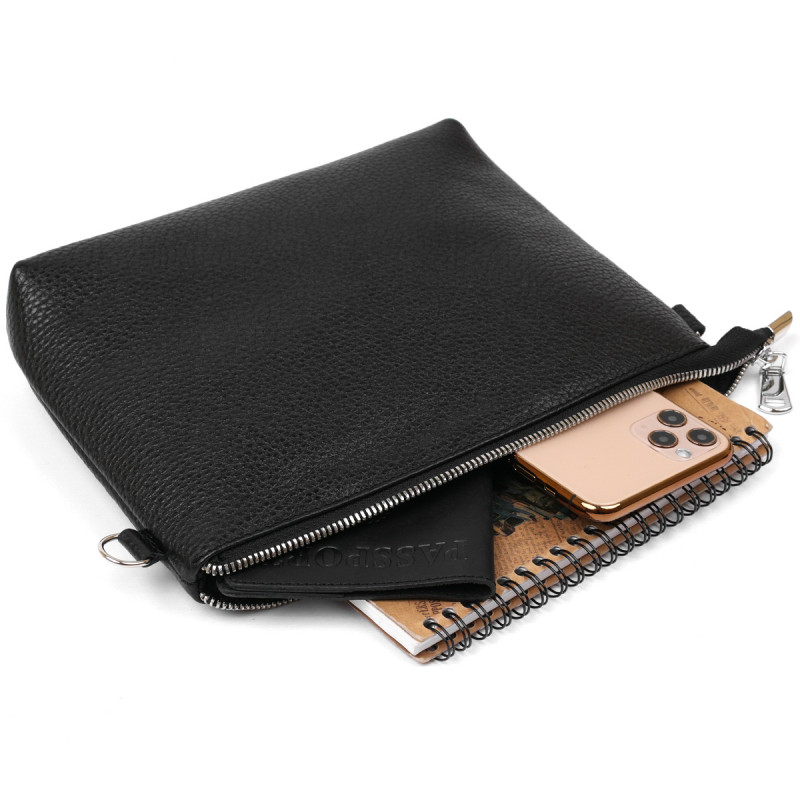 Женская сумка кросс-боди из натуральной кожи Shvigel Черный