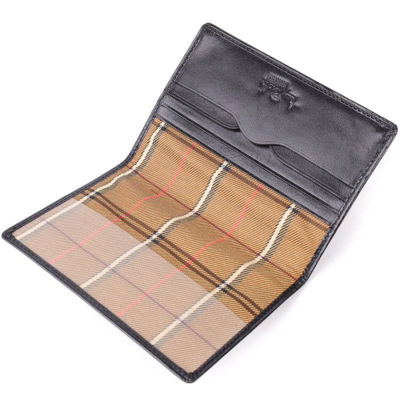 Красива обкладинка на паспорт із глянсової натуральної шкіри Tony Perotti _ ( nero) Чорний