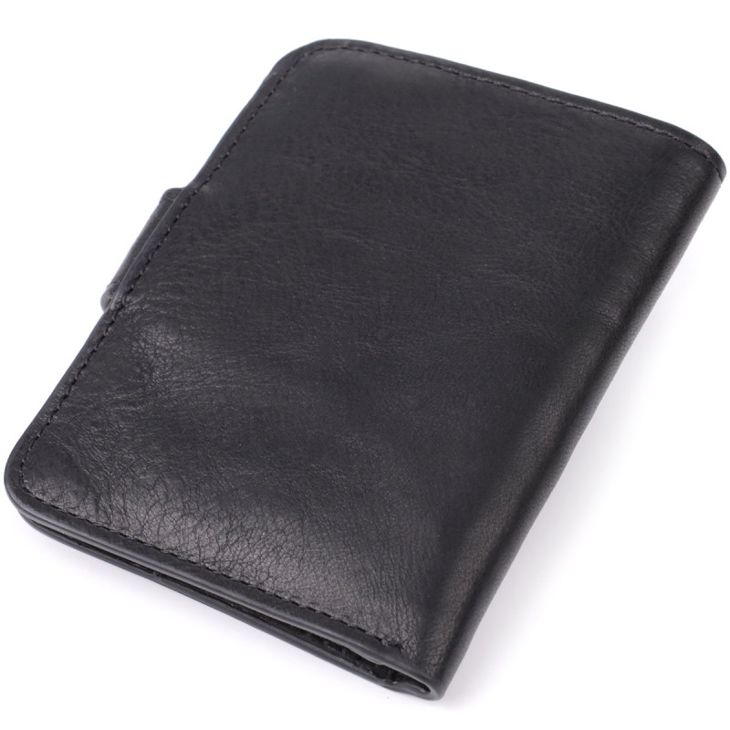 Місткий картхолдер із натуральної шкіри Tony Perotti _ ( nero) Чорний