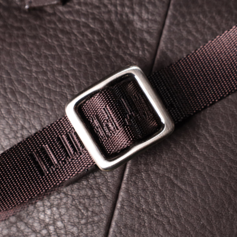 Стильная небольшая сумка из матовой зернистой натуральной кожи Tony Perotti _ ( moro) Коричневый