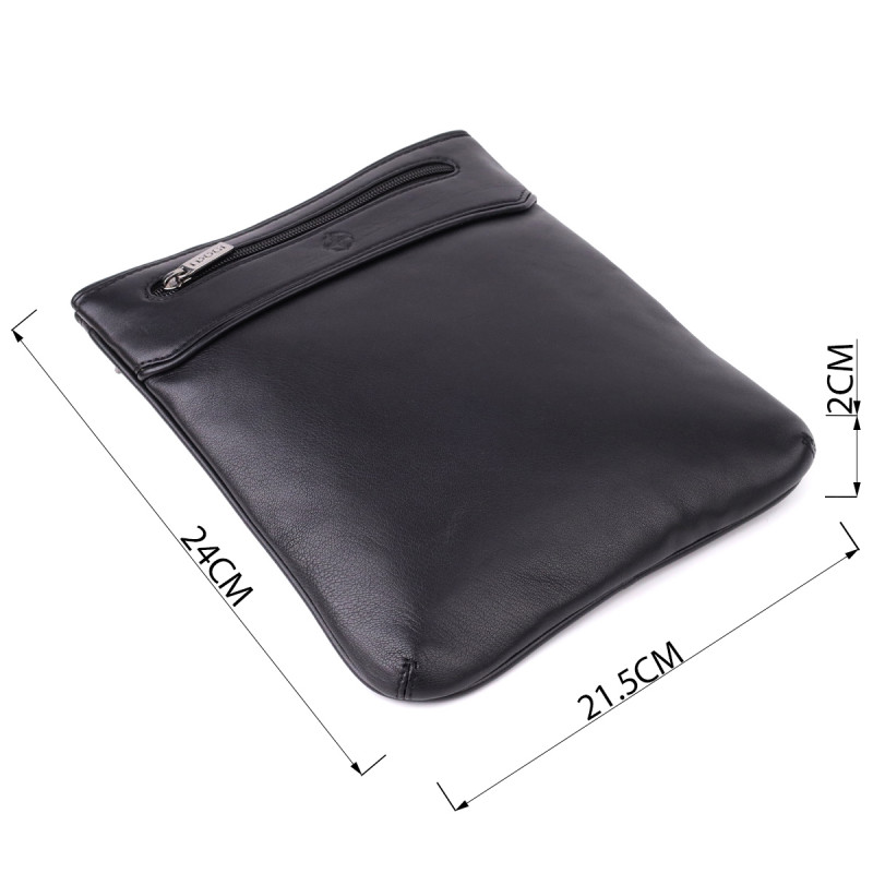 Мужская сумка через плечо из натуральной кожи Tony Perotti _ ( nero) Черный