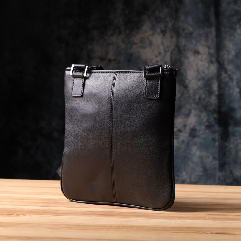 Мужская сумка через плечо из натуральной кожи Tony Perotti _ ( nero) Черный