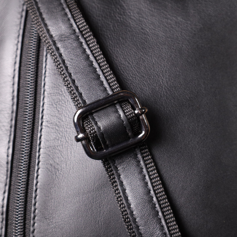 Стильная мужская сумка через плечо из натуральной кожи Tony Perotti _ ( nero) Черный