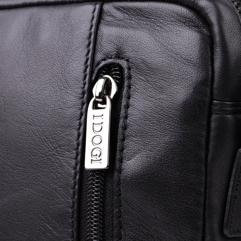 Стильная мужская сумка через плечо из натуральной кожи Tony Perotti _ ( nero) Черный