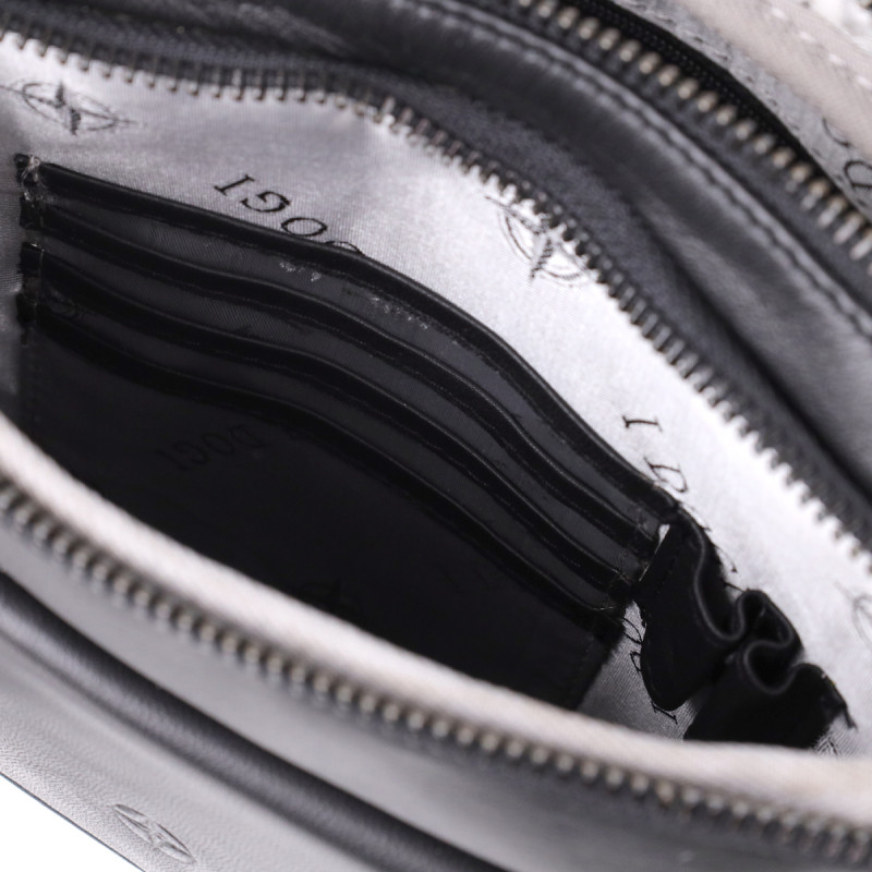 Стильная мужская сумка через плечо из натуральной кожи Tony Perotti _ ( nero) Черный