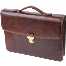 Чоловічий портфель з натуральної шкіри Tony Perotti _ ( moro) Коричневий