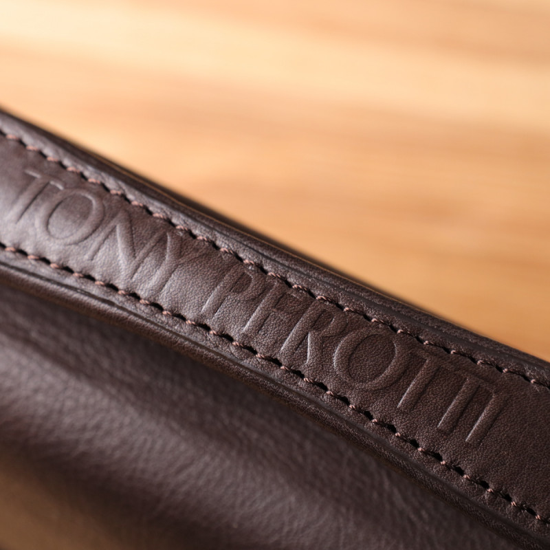 Стильная мужская сумка для ноутбука из натуральной кожи Tony Perotti _ ( moro) Коричневый