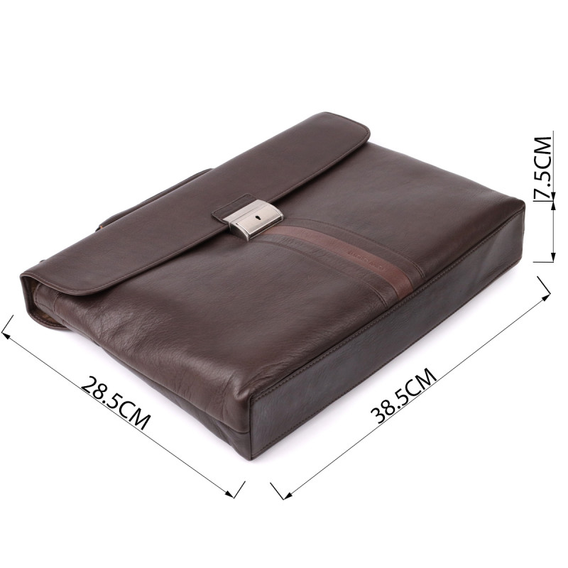 Стильная мужская сумка для ноутбука из натуральной кожи Tony Perotti _ ( moro) Коричневый