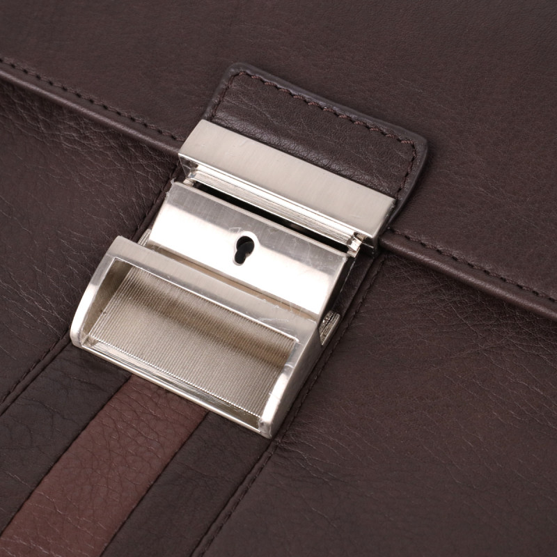 Стильная мужская сумка для ноутбука из натуральной кожи Tony Perotti _ ( moro) Коричневый