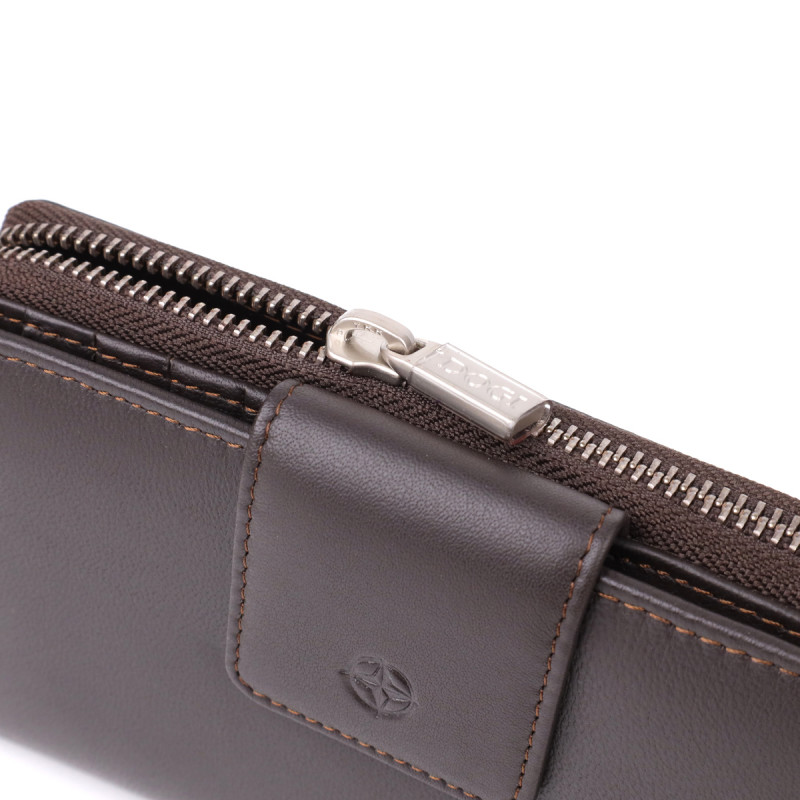 Стильный женский вертикальный кошелек из натуральной кожи Tony Perotti _ ( moro) Коричневый