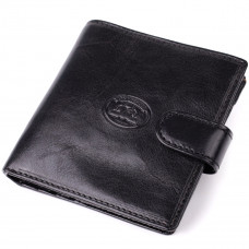 Стильный кошелек унисекс из глянцевой натуральной кожи Tony Perotti _ ( nero) Черный