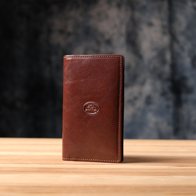 Мужской бумажник из глянцевой натуральной кожи Tony Perotti _ ( moro) Коричневый