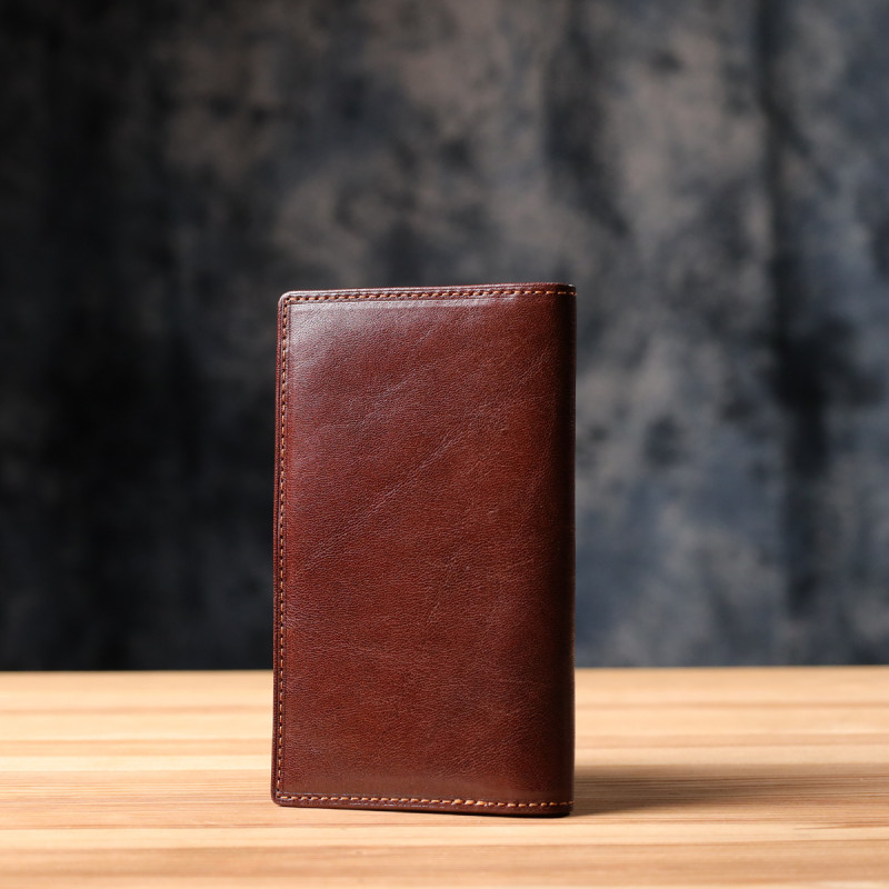 Мужской бумажник из глянцевой натуральной кожи Tony Perotti _ ( moro) Коричневый