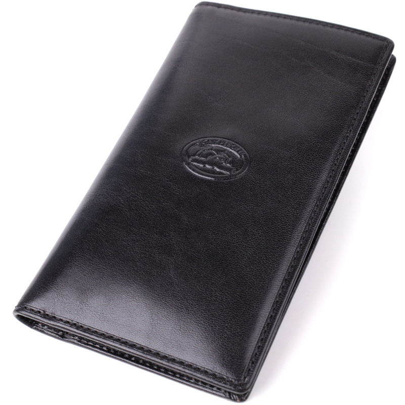 Гаманець для чоловіків із глянсової натуральної шкіри Tony Perotti _ ( nero) Чорний