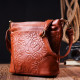 Нежная женская сумка на плечо Vintage sale_ кожаная Коричневый