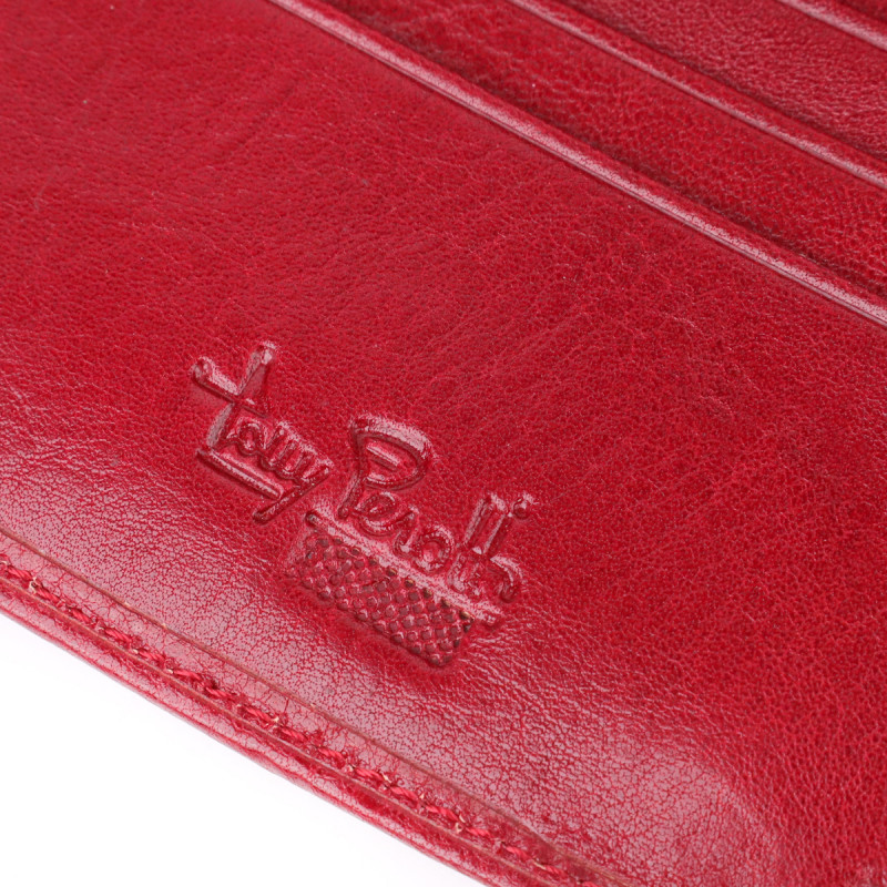 Стильный женский бумажник из глянцевой натуральной кожи Tony Perotti _ (Z rosso) Красный