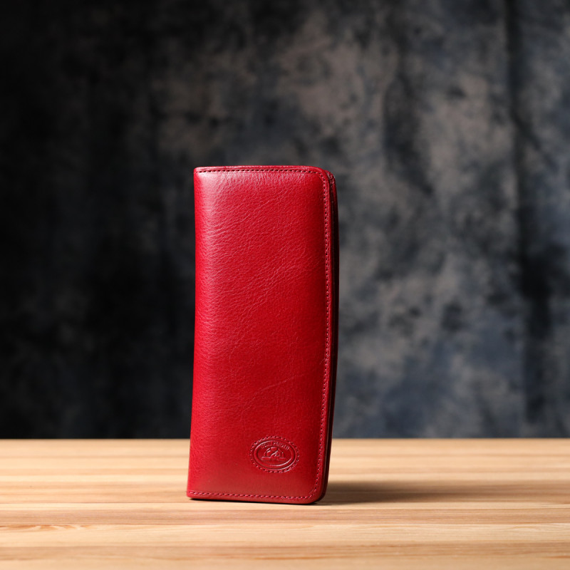 Стильный женский бумажник из глянцевой натуральной кожи Tony Perotti _ (Z rosso) Красный