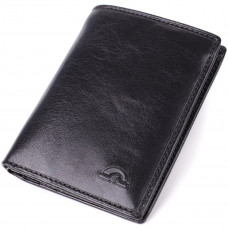 Небольшой бумажник для мужчин из глянцевой натуральной кожи Tony Perotti _ ( nero) Черный