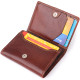 Компактний гаманець для чоловіків з натуральної глянсової шкіри Tony Perotti _ ( moro) Коричневий