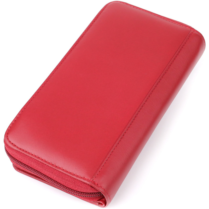 Місткий жіночий гаманець з натуральної шкіри Tony Perotti _ ( rosso) Червоний