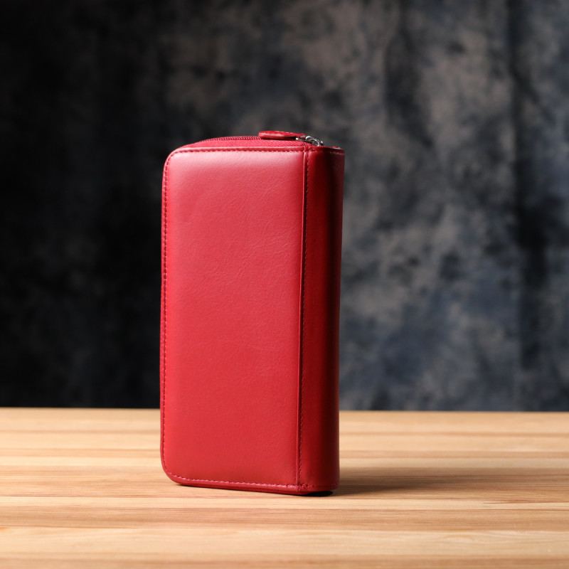 Місткий жіночий гаманець з натуральної шкіри Tony Perotti _ ( rosso) Червоний