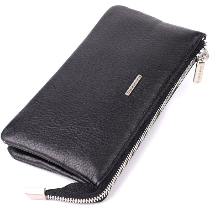 Оригинальный женский кошелек из натуральной кожи Tony Perotti _ ( nero) Черный