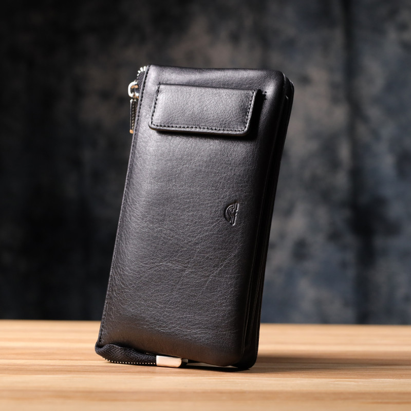 Оригинальный женский кошелек из натуральной кожи Tony Perotti _ ( nero) Черный