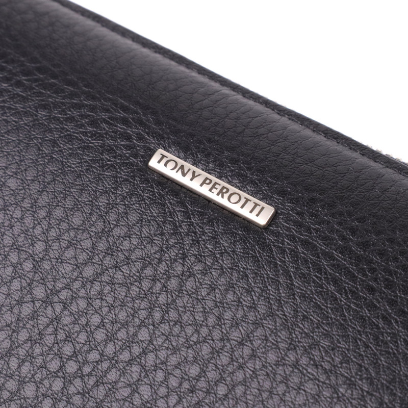Оригинальный женский кошелек из натуральной кожи Tony Perotti _ ( nero) Черный
